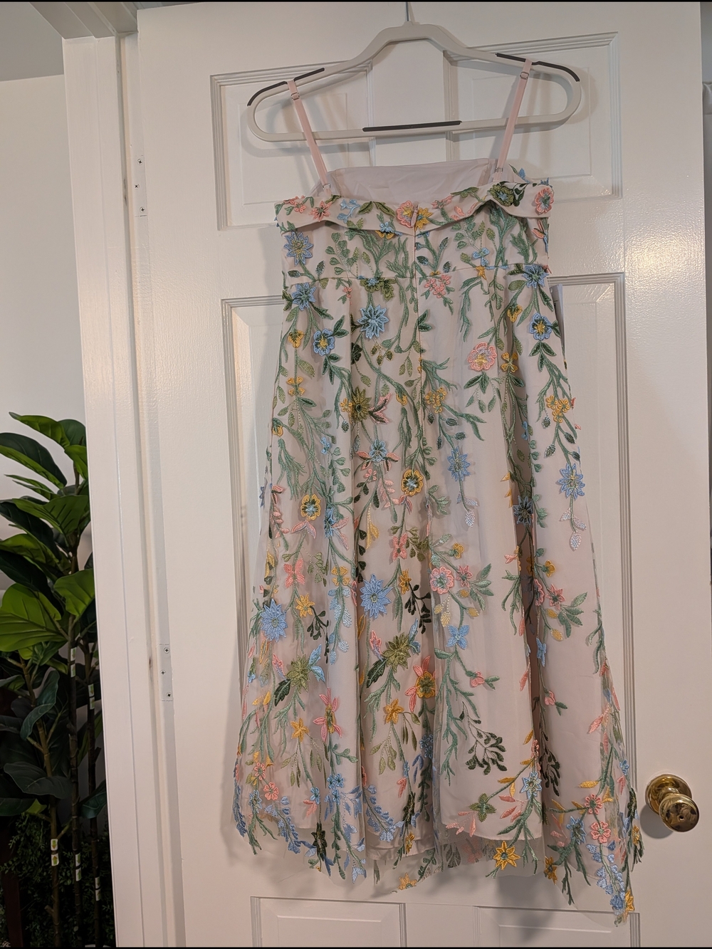 NWT Azazie Evangeline Junior Formal Dress Blush Garden Floral Custom Fits 4/6 - Picture 7 of 15